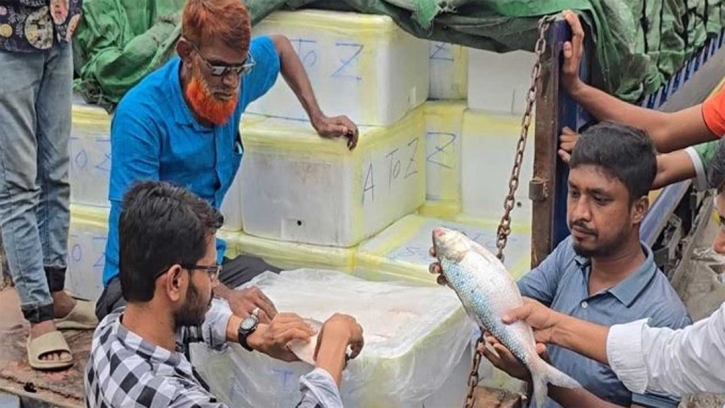 First consignment of hilsa sent to India