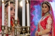 Cancer fighter Hina Khan dressed as a pretty bride