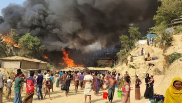 Rohingya camp fire kills 2, destroys over 500 homes, structures