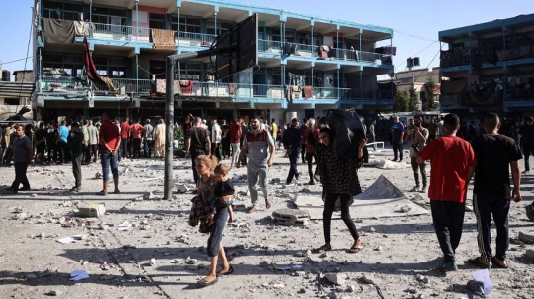 17 killed in Israeli strike on school-turned-shelter in Gaza