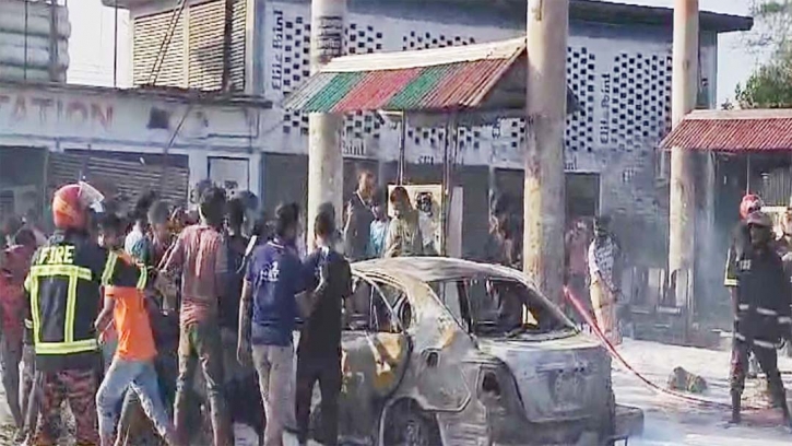 Driver killed, 6 injured in Mymensingh CNG refuelling station fire