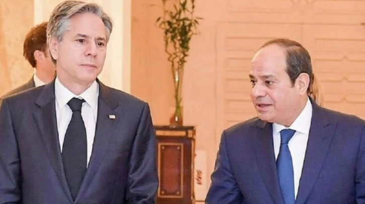 Egyptian president meets US Secretary of State Blinken for Gaza cease-fire talks