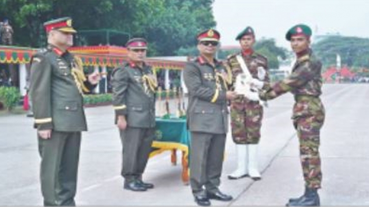 Recruit soldiers passing out parade held in Rajshahi